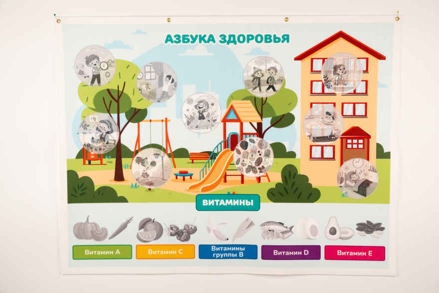 Азбука Здоровья Панно, арт. LIP1425, производитель Веселые липучки LIP-LIP, ISBN 200-0-73819-164-1, № 3