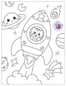 Кавайные котики (Аниме-раскраски с наклейками), книги с наклейками, производитель МОЗАИКА kids , ISBN 978-5-43154-658-7, № 4