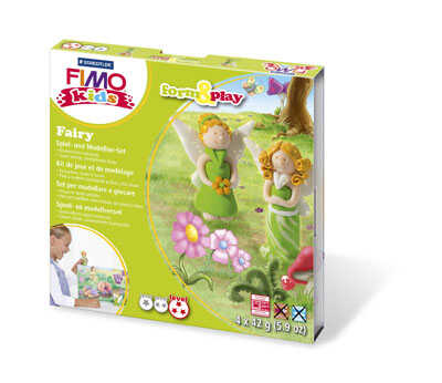 Fimo  kids набор для создания украшений Фея: 4 х 42 гр. + аксессуары., производитель Staedtler (Стайтлер), ISBN 400-7-81780-607-4№ 1