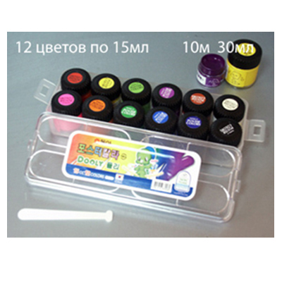 Краски гуашь худ. 15cc12c пласт 12цв. 15мл/бан пл/уп стек Dong-A (30), производитель СервисТорг, ISBN 880-1-45683-008-9, № 1