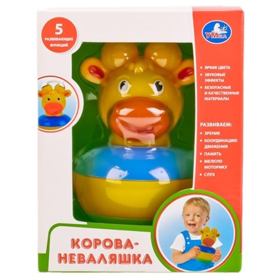 Неваляшка-корова Умка, арт. 1601M056-Y, производитель Симбат, ISBN 469-0-59011-418-6№ 1