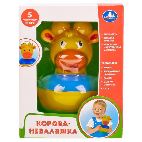 Неваляшка-корова Умка, арт. 1601M056-Y, производитель Симбат, ISBN 469-0-59011-418-6, № 1