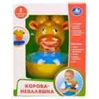 Неваляшка-корова Умка, арт. 1601M056-Y, производитель Симбат, ISBN 469-0-59011-418-6, № 1