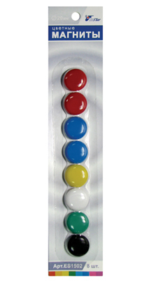 Магнит д/доски 8шт 20мм (12/384), производитель СервисТорг, ISBN 693-7-54437-502-5, № 1
