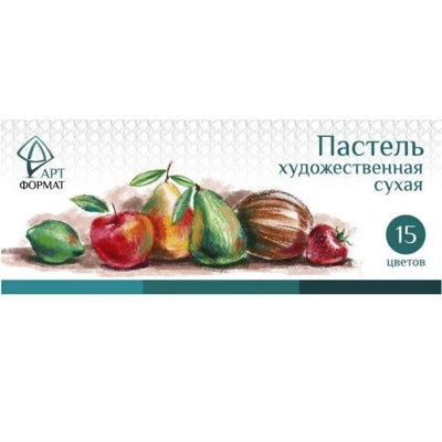 Пастель художественная сухая 15 цв. ассорти, круглая, арт. AF13-071-02, производитель ФАРМ, ISBN 460-2-72309-134-9№ 1