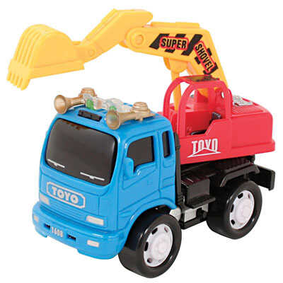 Машина Грузовик с ковшом, со зв.и св., металл.кабина, 1:60  арт.8520, производитель Amico, ISBN 469-0-40107-519-4№ 1