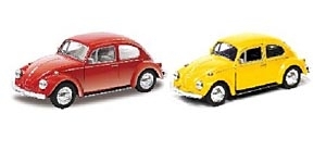 Автодрайв Машина 1:32 Volkswagen Beetle, глянц., красная, желтая, арт. И-1220, производитель Рыжий кот, ISBN 466-5-29541-220-2, № 1