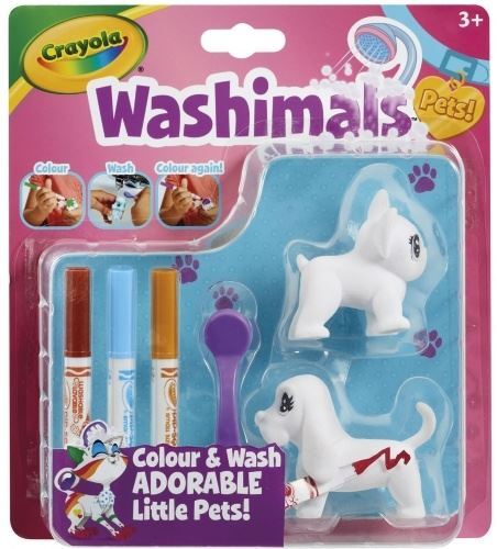Фигурки для раскрашивания Washimals &quot;Собачки&quot; - 2 фигурки, арт. 74-7252, производитель Crayola, ISBN 007-1-66207-252-0, № 1