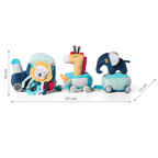 Игрушка многофункциональная развивающая SAFARI TRAIN Арт.1495, производитель Babyono, ISBN 590-1-43541-397-5, № 4