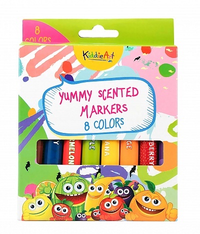 Набор фломастеров KiddieArt толстых, ароматизированных, 8 штук, арт 7111, производитель KiddieArt, ISBN 460-2-00997-111-2, № 1