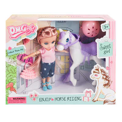 Игровой набор Кукла Мия с лошадью, арт. 58003, производитель Dream Makers (Дрим Мейкерс), ISBN 481-2-50117-330-7№ 1