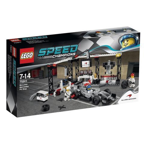 LEGO Speed Champions 75911 Пункт техобслуживания McLaren Mercedes, производитель LEGO (ЛЕГО), ISBN 570-2-01534-841-6, № 1