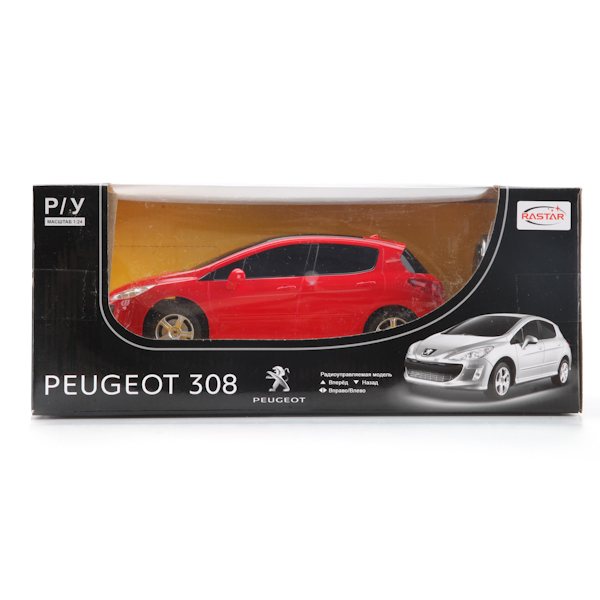 Машина радиоуправляемая "Rastar Peugeot 308", арт. 39800-RASTAR, производитель Rastar (Растар), ISBN 693-4-61304-962-7, № 1