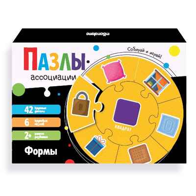 Пазлы-ассоциации: Формы, производитель Malamalama (Маламалама), ISBN 465-5-75264-668-4№ 1