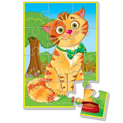 Мягкие пазлы &quot;Котик&quot;  А5, производитель Я РАСТУ ТОЙЗ, ISBN 482-0-19505-033-0№ 1