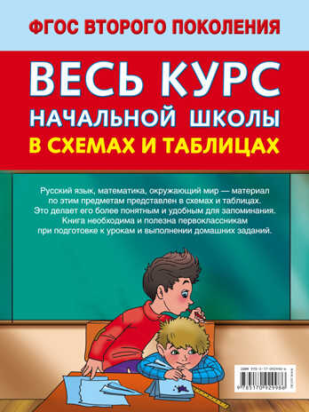 Весь курс начальной школы в схемах и таблицах 1 класс. (Узорова О.В.), арт. ASE00000000071795, производитель АСТ , ISBN 978-5-17092-998-6№ 2