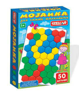 Мозаика 50 деталей, арт. 01015, производитель Стеллар, ISBN 460-7-03827-269-8№ 1
