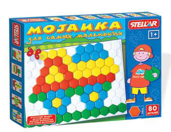 Мозаика 80 деталей, арт. 01009, производитель Стеллар, ISBN 460-7-03827-218-6№ 1