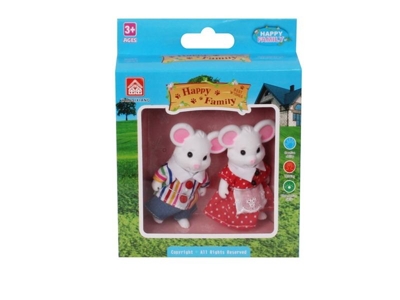 Игровой набор из 2 фигурок животных - семья мышек,(серия Happy Family), арт.012-01С, производитель Дрофа-медиа, ISBN 460-7-14737-154-1№ 1