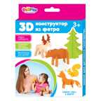 3D-конструктор из фетра Лес, производитель Feltrica (Фелтриция), ISBN 462-7-10442-087-7, № 2