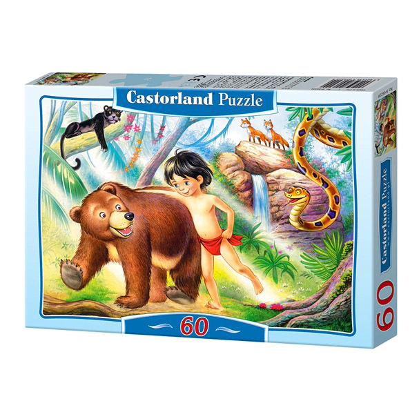 Пазлы Маугли (Castorland) 60 элементов, арт.В-06229, производитель Castorland (Касторленд), ISBN 590-4-43800-629-9, № 1