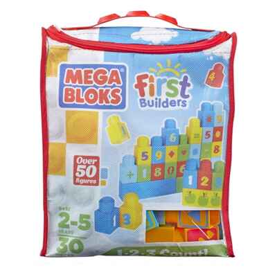 Сумка с деталями Учимся считать, производитель Mega Bloks, ISBN 006-5-54108-492-6№ 1