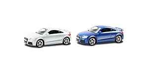 Автодрайв Машина 1:43 Audi TT Coupe, глянц., белая, синяя, арт. И-1189, производитель Рыжий кот, ISBN 466-5-29541-189-2№ 1