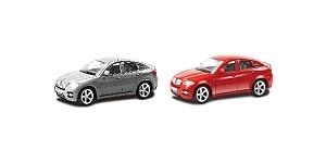 Автодрайв Машина 1:43 BMW X6, глянц., серая, красная, арт. И-1198, производитель Рыжий кот, ISBN 466-5-29541-198-4, № 1