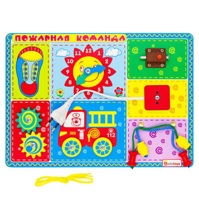 Бизиборд Пожарная команда, арт. ББ108, производитель Алатойс, ISBN 467-0-00685-369-4№ 1