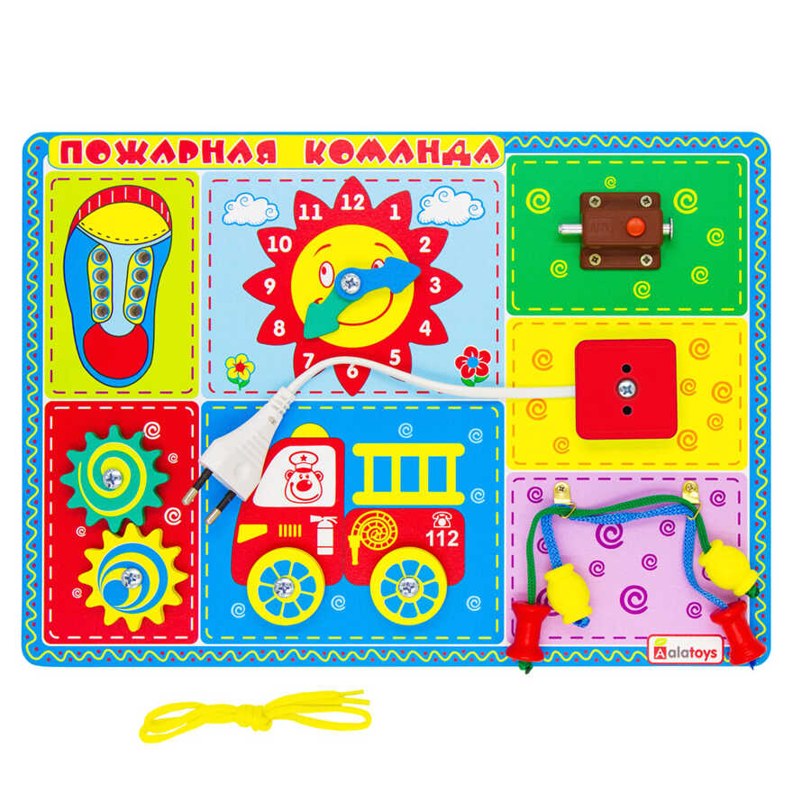 Бизиборд Пожарная команда, арт. ББ108, производитель Алатойс, ISBN 467-0-00685-369-4, № 1
