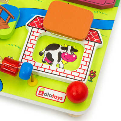 Бизиборд Кто где живет, арт. ББ203, производитель Алатойс, ISBN 467-0-00685-269-7№ 2