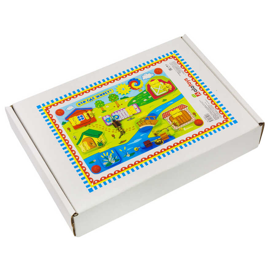 Бизиборд Кто где живет, арт. ББ203, производитель Алатойс, ISBN 467-0-00685-269-7, № 8