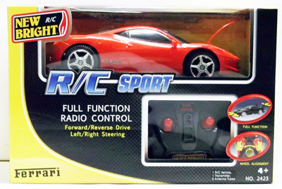 Игрушка Р/У Машина Ferrari 1:24, производитель New Bright, ISBN 200-0-54190-810-8, № 1