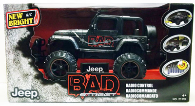 Игрушка Р/У Машина BAD STREET - JEEP 1:15, производитель New Bright, ISBN 5-0-21131-599-8, № 1