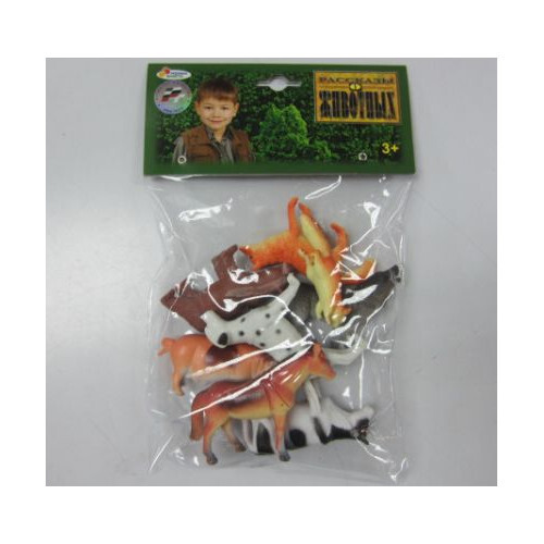 Набор из 8 животных Играем вместе (дикие и домашние) 10 см., арт. PH990308A15, производитель Симбат, ISBN 469-0-59008-940-8, № 1