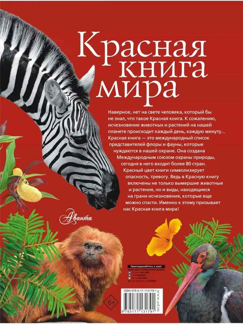 Красная книга мира. Пескова И.М., Молюков М.И. Красная книга нашей планеты, производитель АСТ , ISBN 978-5-17113-179-1, № 11