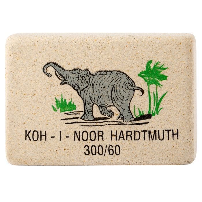 Ластик KOH-I-NOOR 300/60 каучук 30х20х8 мм белый, арт. 300/60, производитель Koh-I-Noor (Кох-и-Нор), ISBN 859-3-53909-534-7, № 1