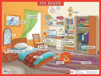 Моя комната. My room. Наглядное пособие на английском языке, производитель Айрис-пресс , ISBN 978-5-81123-872-9№ 1