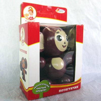 Деревянная игрушка Играем вместе Буратино Чебурашка в кор. 8см, производитель Симбат, ISBN 469-0-59003-210-7, № 1