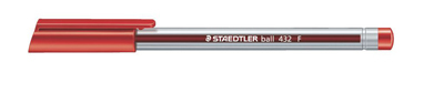 Шариковая ручка Ball, F 0,3мм, цв. красный Staedtler, производитель Staedtler (Стайтлер), ISBN 400-7-81743-201-3, № 1