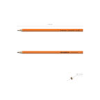 Чернографитный карандаш пластиковый  Standard 101 Orange, шестигранный, HB, арт. 55260, производитель ErichKrause® (Эрих Краузе), ISBN 404-1-48555-260-4, № 3