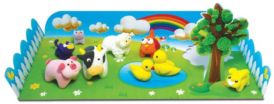 Набор мягкого пластилина Angel Clay Ферма (Animal Farm), арт. AA12051, производитель Angel clay (Анжел Клэй), ISBN 880-9-00578-097-7, № 3