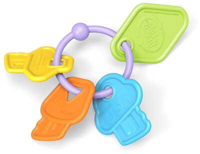 Green Toys. Прорезыватель-погремушка &quot;Ключики&quot;, производитель Green Toys, ISBN 81-6-40901-037-9№ 2