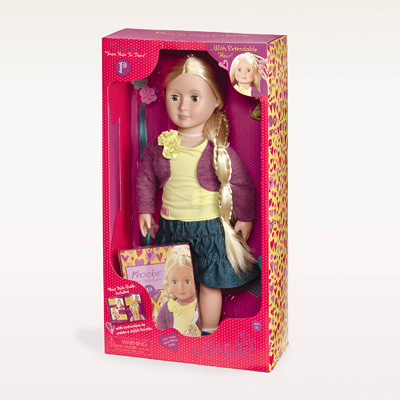 Og Dolls. Кукла делюкс Фиби с растущими волосами, 46 см, производитель OG Dolls, ISBN 062-2-43262-393- , № 1