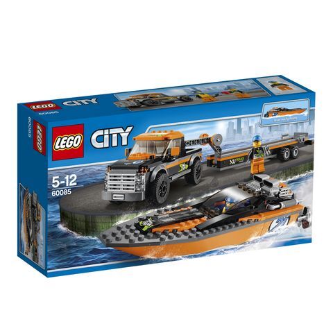 LEGO City 60085 Внедорожник 4x4 с гоночным катером, производитель LEGO (ЛЕГО), ISBN 570-2-01535-023-5, № 1