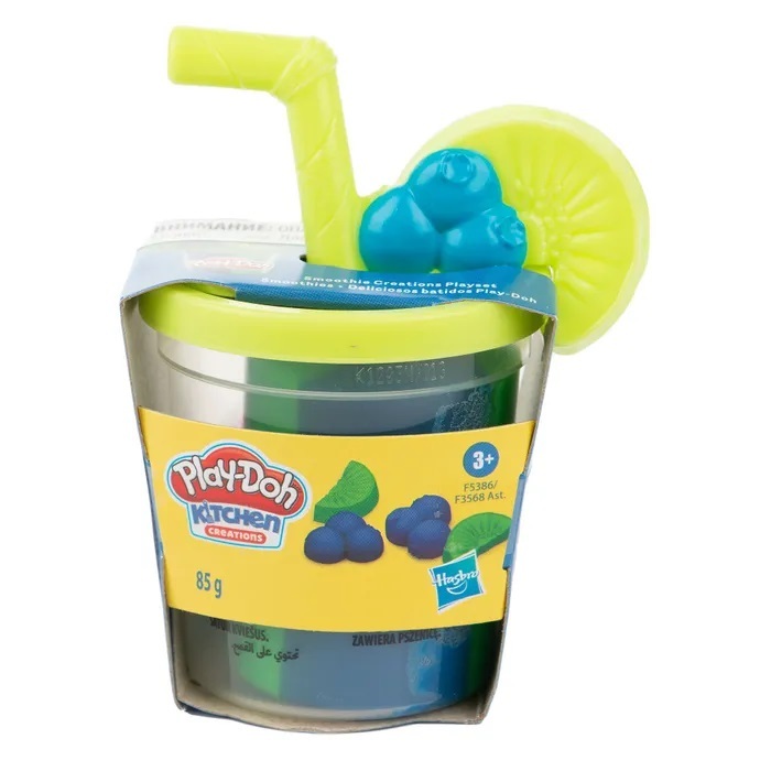 Набор Play-Doh Смузи (зелёный+синий), арт. F3568EU2 (F5386), производитель Hasbro (Хасбро), ISBN 501-0-99398-030-7, № 3