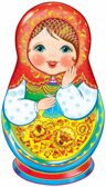 Ф-11436 Плакат вырубной А3. Матрешка-2 (с блестками в лаке), производитель Сфера ТЦ , ISBN 463-0-11200-878-4, № 1