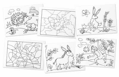 Раскраска-игра (мини). Развивающие игры. Чей портрет? IQ минираскраски, производитель Айрис-пресс , ISBN 978-5-81126-796-5№ 4