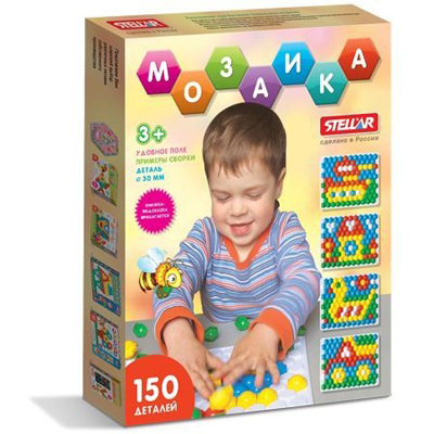Мозаика 150 деталей, арт. 01039, производитель Стеллар, ISBN 460-7-03827-503-3, № 1