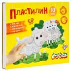 Пластилин Каляка-Маляка 10 цв. 150 г со стеком, арт. ПКМ10, производитель ФАРМ, ISBN 460-2-72300-463-9, № 1